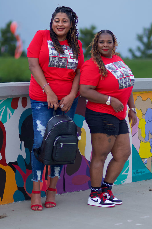 Black Wall Street Edition T-shirt(Red)