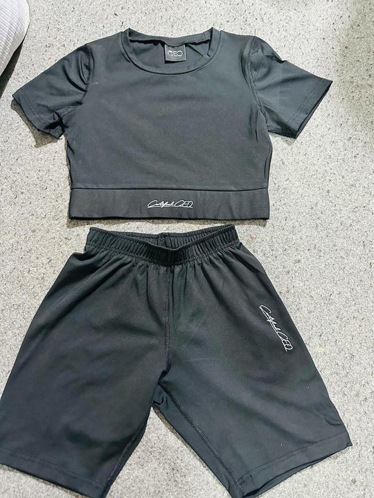 Women's Crop Yop Yoga Set