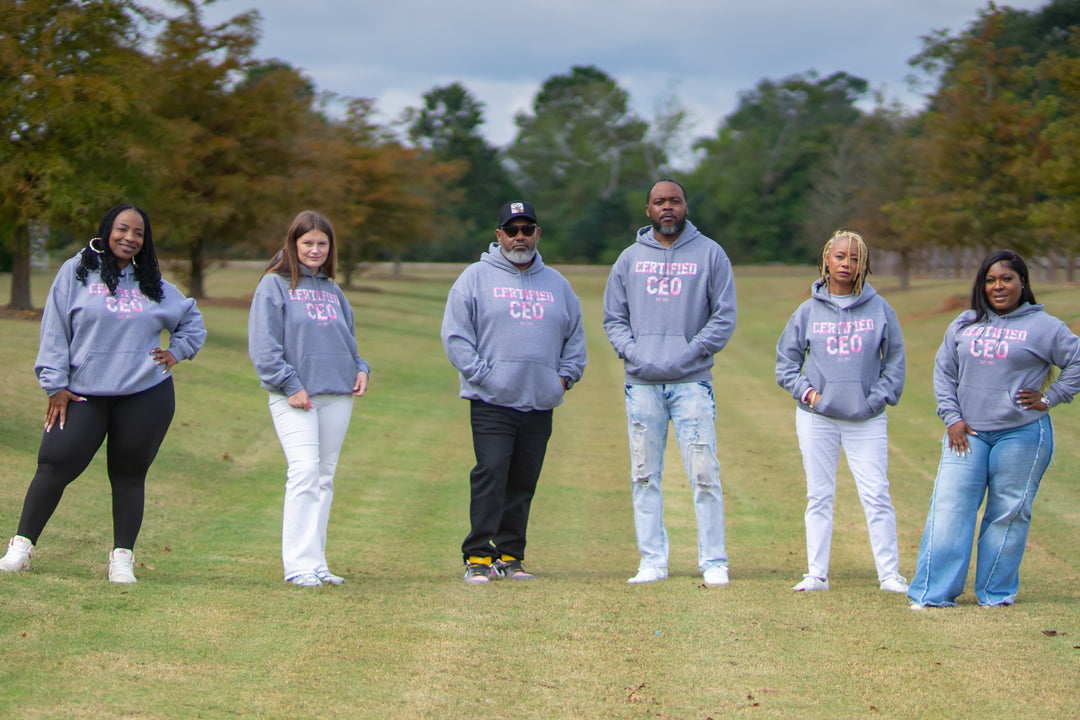 Breast Cancer Awareness Hoodie with Pink Camo Design.