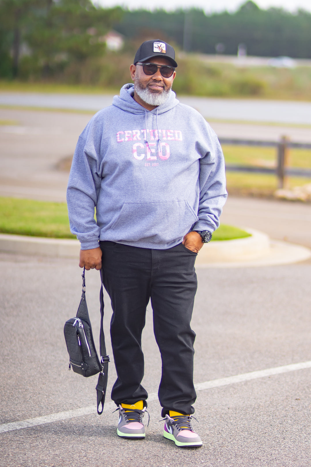 Breast Cancer Awareness Hoodie with Pink Camo Design.